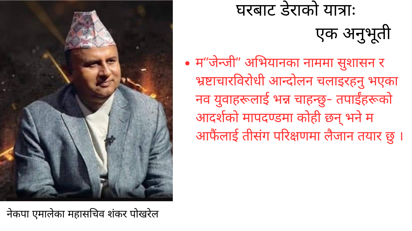 Image of घरबाट डेराको यात्राः एक अनुभूती